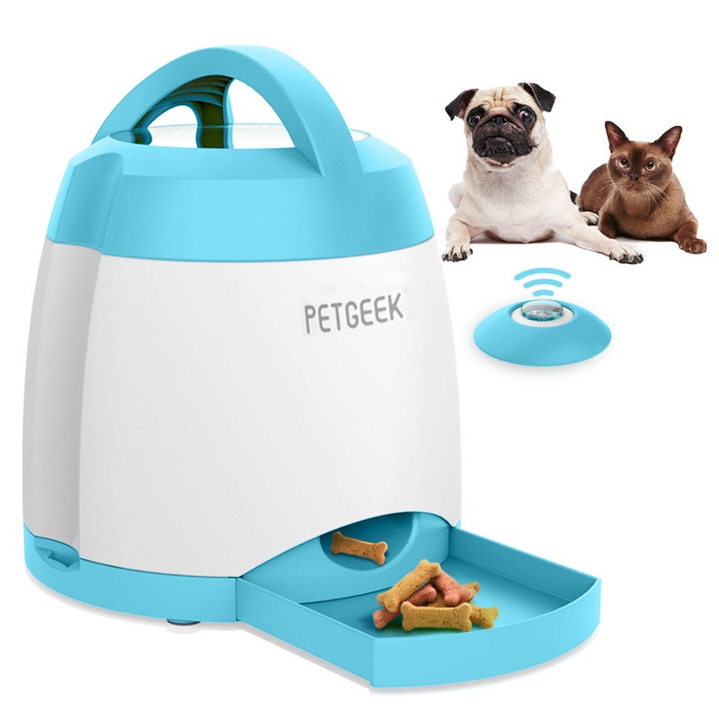 PETGEEK Dog Food Dispenser Toy Treat Dispensing Dog Toys for IQ Training Interactive Puzzle Toys to Keep Them Busy 3000mAh USB Rechargeable Pet Treat Dispenser with Push Remote Button 400ml - Image 2