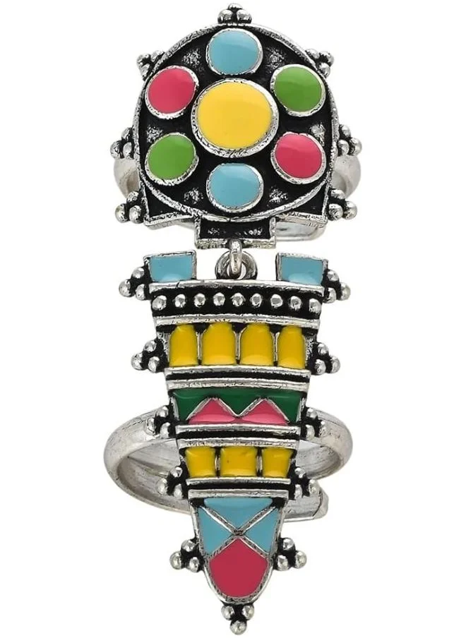 فويلا Folklore Long Coloured Enamel Finger Ring