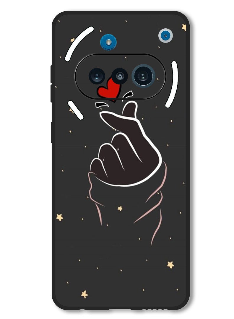 Theodor Case Compatible with Nothing Phone 3a Protection Shockproof Bumper Cover Snap Love - Image 1