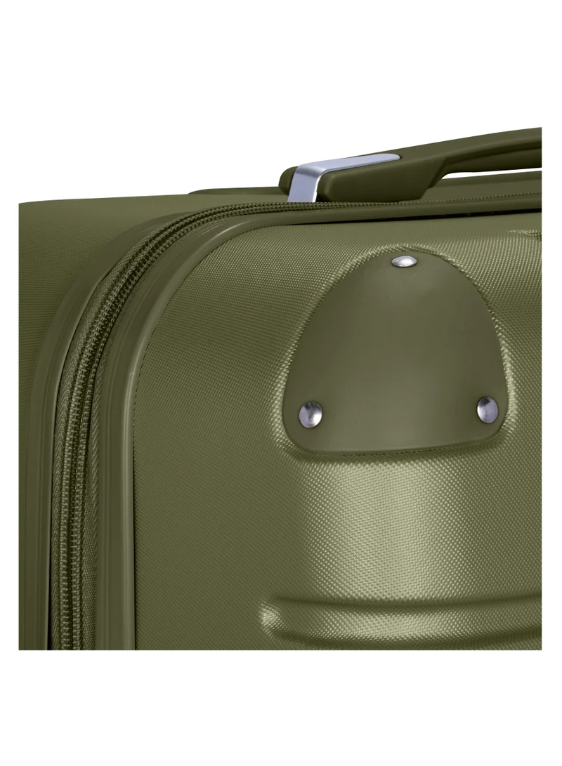 SENATOR Hard Case Travel Bag Trolley Luggage Set of 4 ABS Lightweight Suitcase with 4 Spinner Wheels A1012 Olive