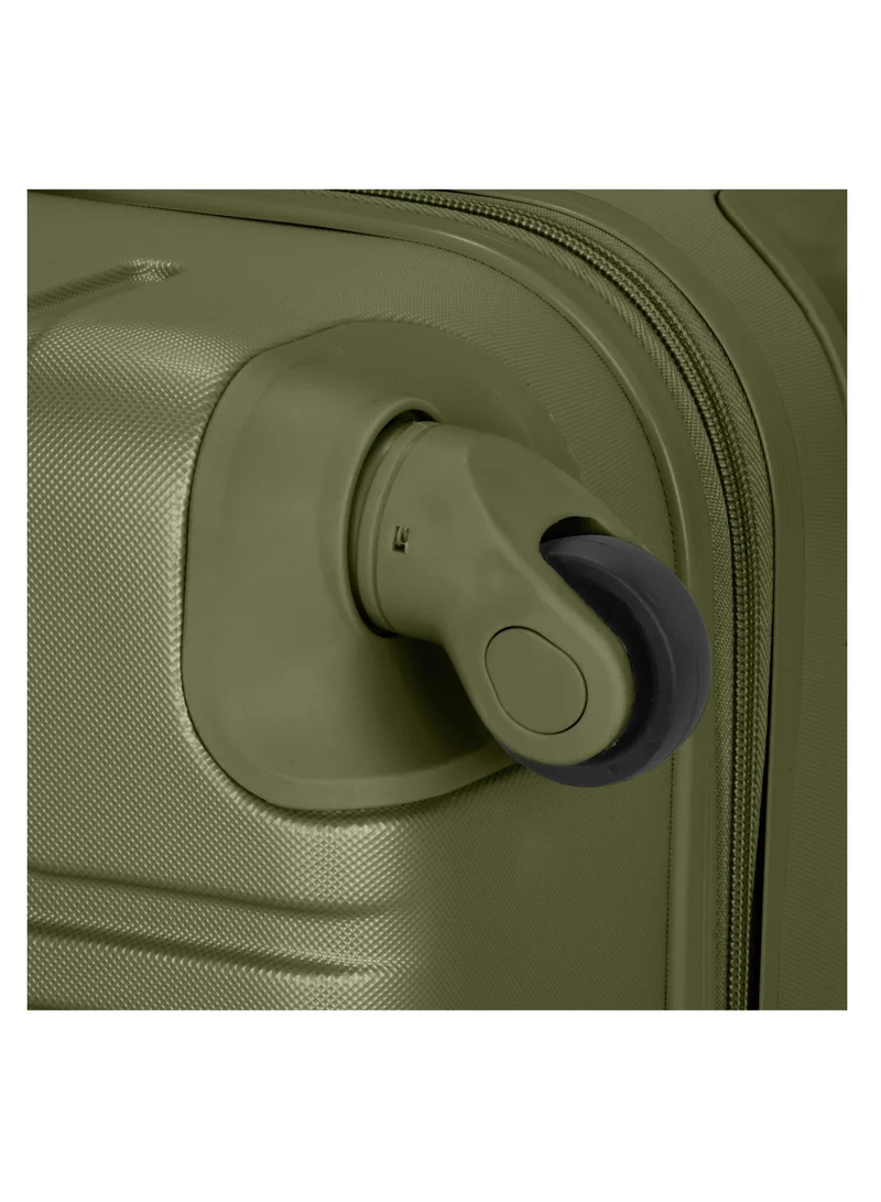 SENATOR Hard Case Travel Bag Trolley Luggage Set of 4 ABS Lightweight Suitcase with 4 Spinner Wheels A1012 Olive