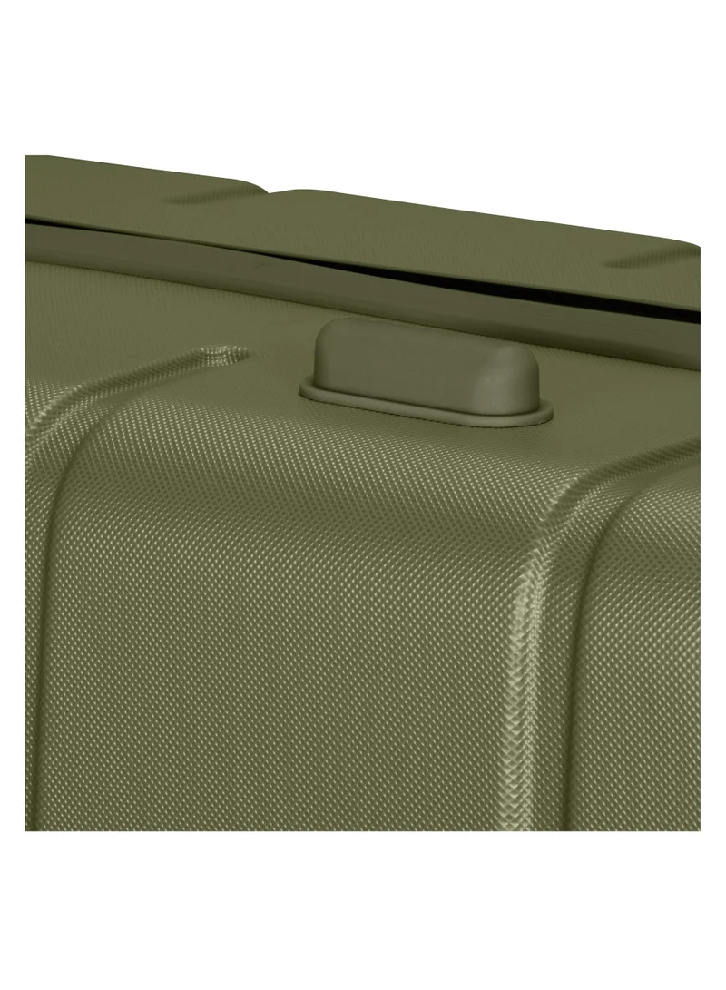 SENATOR Hard Case Travel Bag Trolley Luggage Set of 4 ABS Lightweight Suitcase with 4 Spinner Wheels A1012 Olive