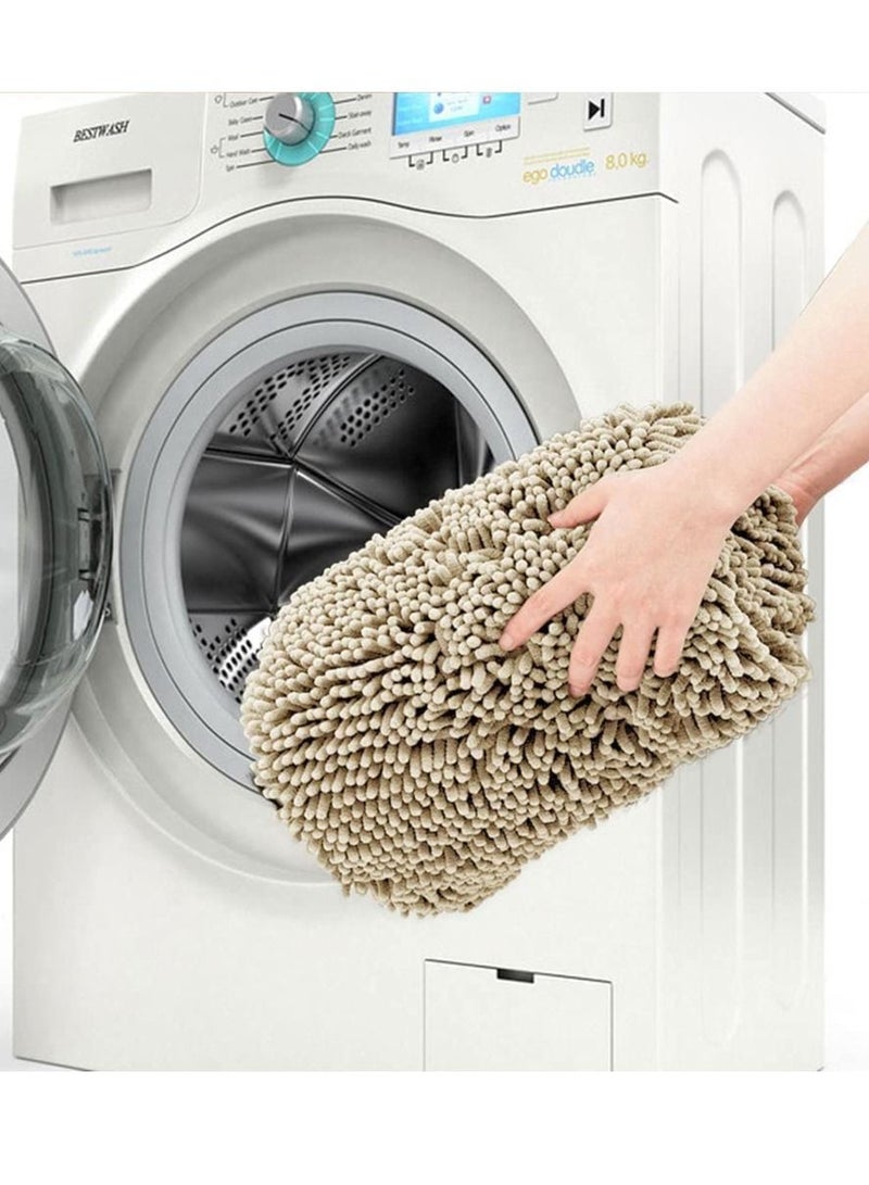 TYCOM Bathroom Rugs Bath Mat 50x120cm Non-Slip Fluffy Soft Plush Microfiber Shower Carpet Rug Machine Washable Quick Dry Ultra Bath Mats for Tub Bathroom and Shower  - Image 5
