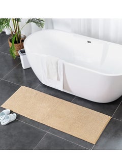 TYCOM Bathroom Rugs Bath Mat 50x120cm Non-Slip Fluffy Soft Plush Microfiber Shower Carpet Rug Machine Washable Quick Dry Ultra Bath Mats for Tub Bathroom and Shower  - Image 1
