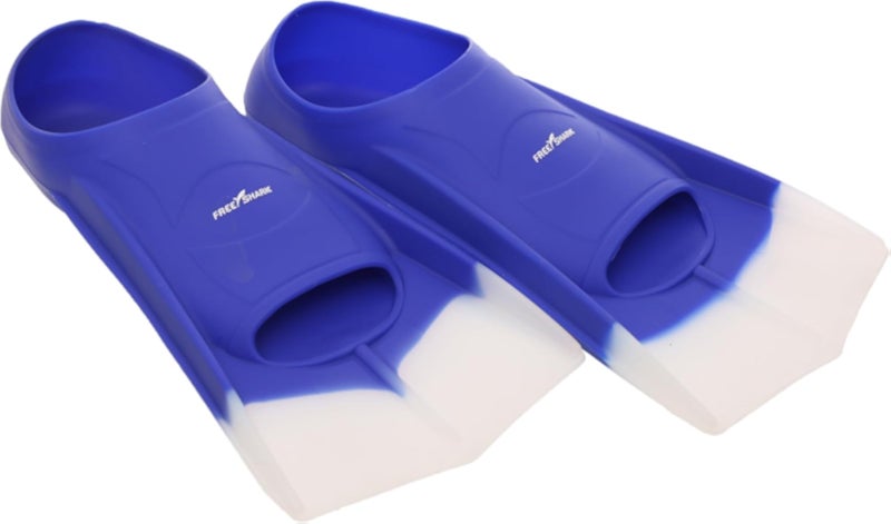 Shark Swim Fins Size 42-44 Premium Training Flippers for Adults Lightweight &amp; Hydrodynamic Design Perfect for Swimming, Snorkeling &amp; Fitness - Blue