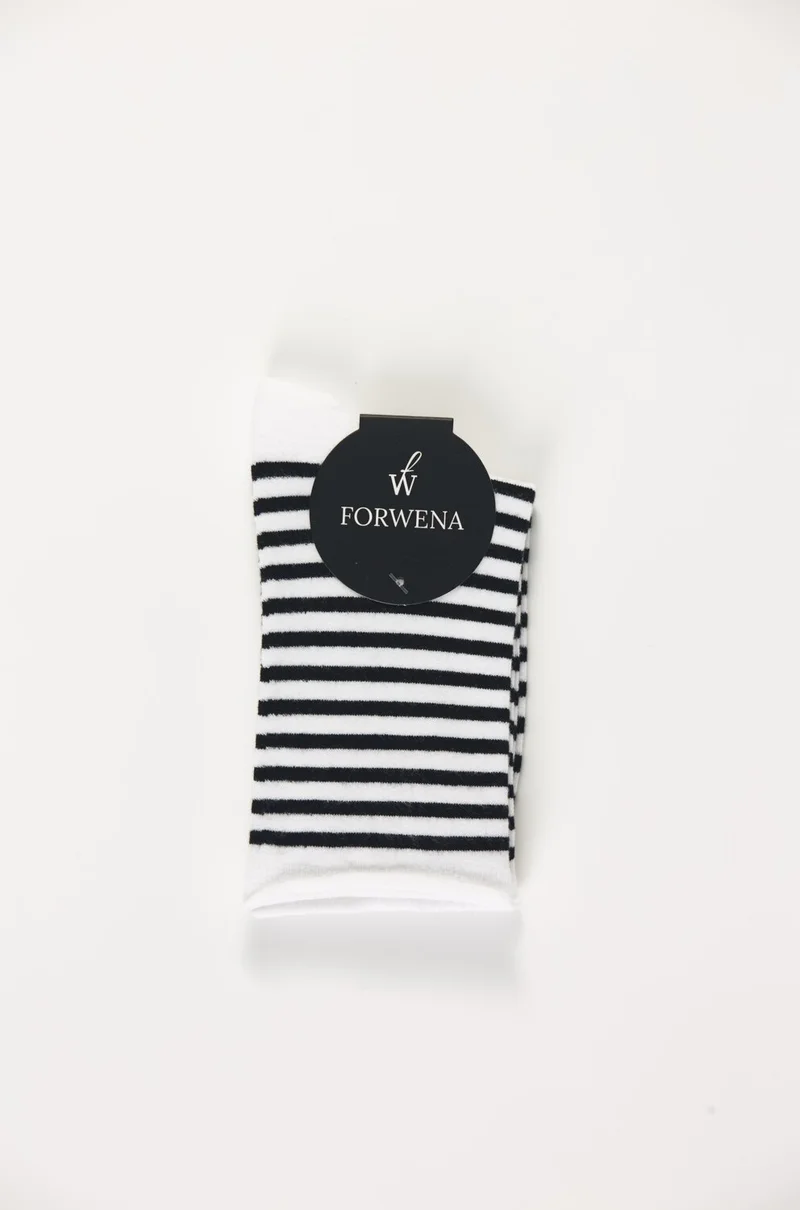 فوروينا Black Striped Modal Elastic Seamless Women's Sock Socks