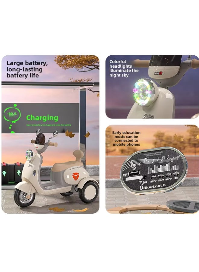ROVENO Kids Electric Motorbike 6V Ride-On Motorcycle with Remote Control, 3 Wheels, LED Headlight, Music & Horn, Battery Powered Toy for 2+ Year Old Boys & Girls | Random Color - Image 4
