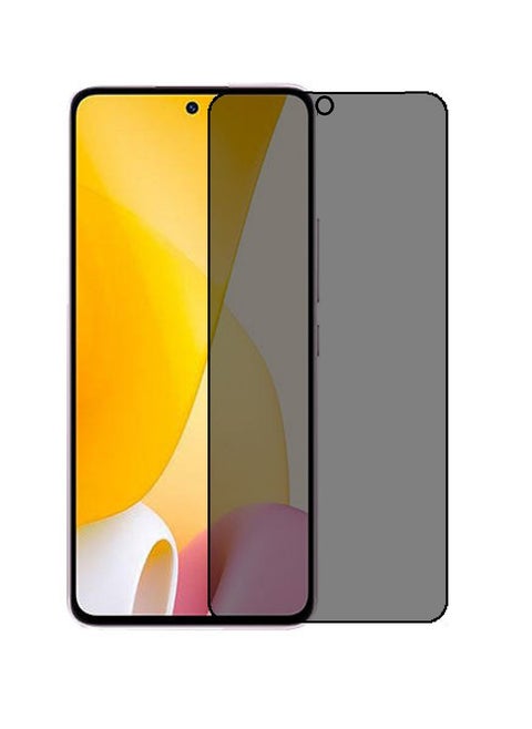 Tempered Glass Screen Protector Anti-Spy Privacy Designed For Xiaomi 12 Lite Full Screen Coverage And Bubble Free