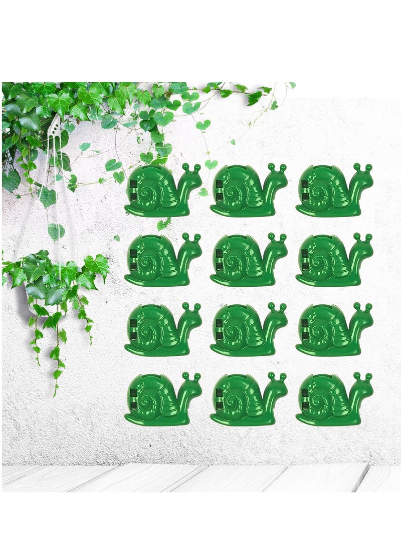 80 Pcs Plant Climbing Wall Fixture Clips Hanging Invisible Self Adhesive Leaf for Green Rose Fixing Device Hooks and Arranging Lines Snail Shape - Image 1