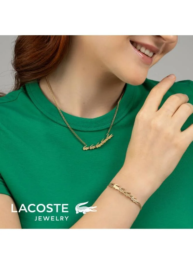LACOSTE CROCODILE Bracelet with Crocodile-Shaped Charms