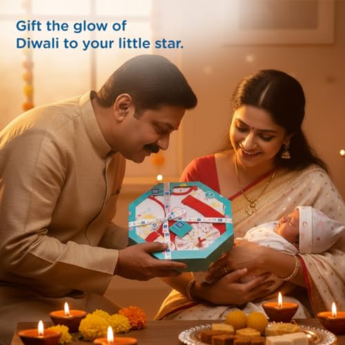Mee Mee New Born Baby Gift Set | Soft Cotton Clothing Essentials for Infants/Baby Girls, Boys | Baby Shower Clothing Hamper (7 Pieces, Red)| Ideal Gift for New Born Baby - Image 2