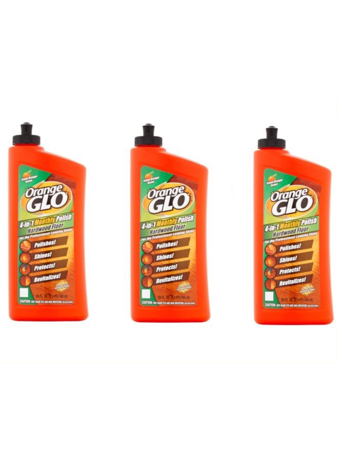 Orange Glo TXL Active Orange Glo Hardwood Floor 4-in-1 One Easy Step Cleaner Fresh Orange Scent - 3PC - Image 1