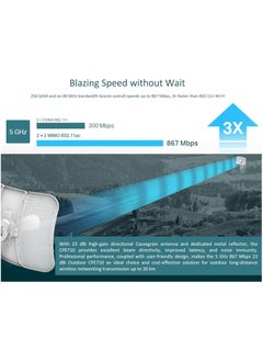 Tp-link Tl TP-Link 5GHz AC867 23dBi Outdoor CPE710  - Image 2