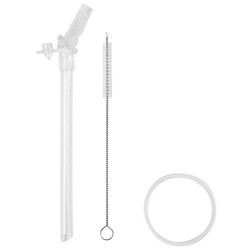 BEABA طقم قشة سيليكون من بيابا لكوب الشرب، قشة بديلة لكوب الشرب المصنوع من الفولاذ المقاوم للصدأ + كوب الشرب بقشة