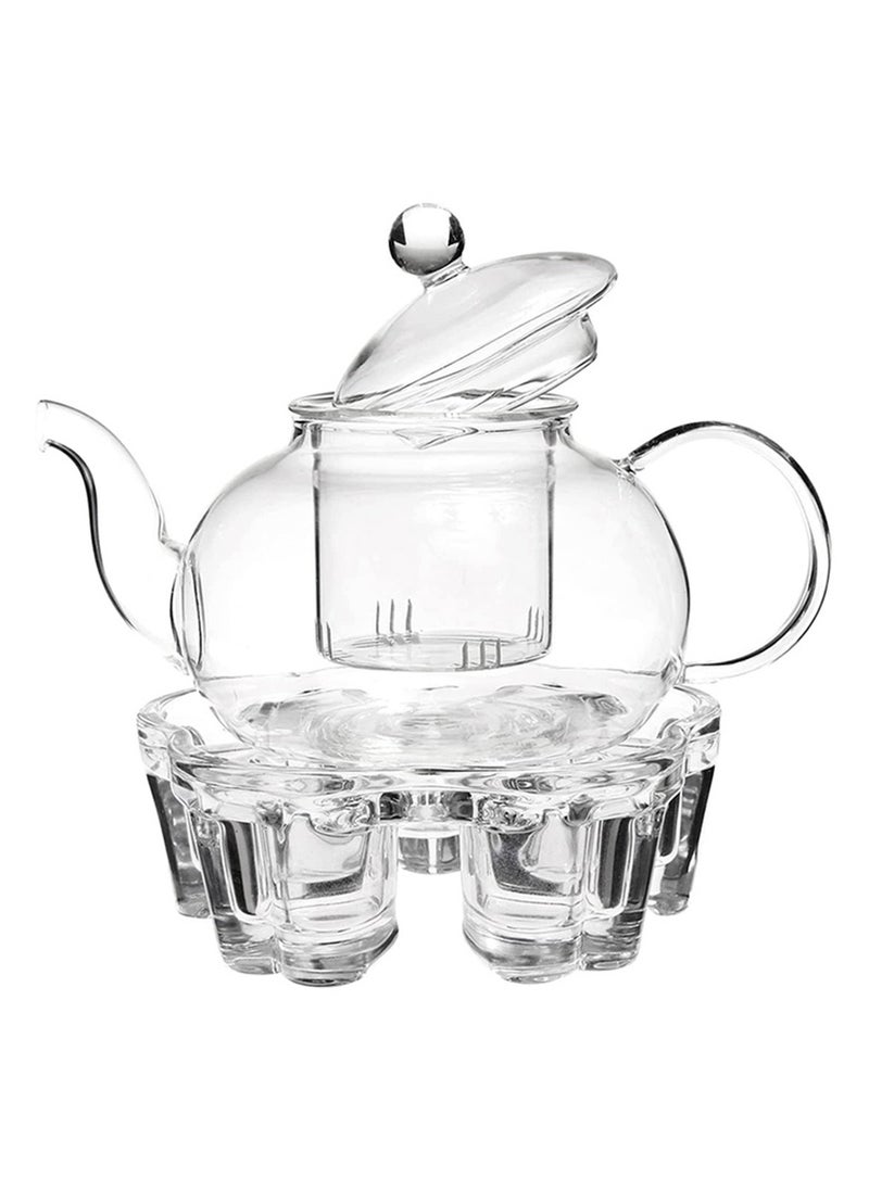 Cuisine Art Cuisine Art 850ml Borosilicate Glass Teapot with Infuser – Premium Blooming & Loose Leaf Tea Server  - Image 1