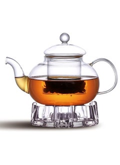 Cuisine Art Cuisine Art 850ml Borosilicate Glass Teapot with Infuser – Premium Blooming & Loose Leaf Tea Server  - Image 2