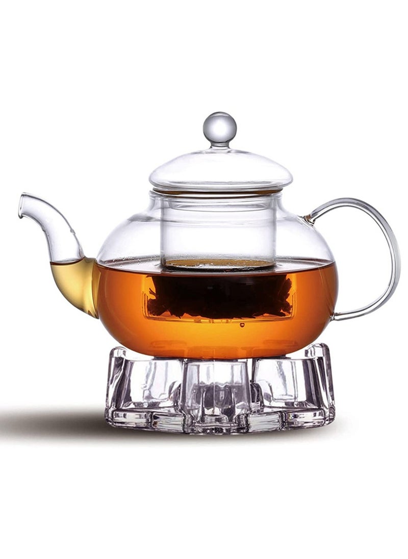 Cuisine Art Cuisine Art 850ml Borosilicate Glass Teapot with Infuser – Premium Blooming & Loose Leaf Tea Server  - Image 2