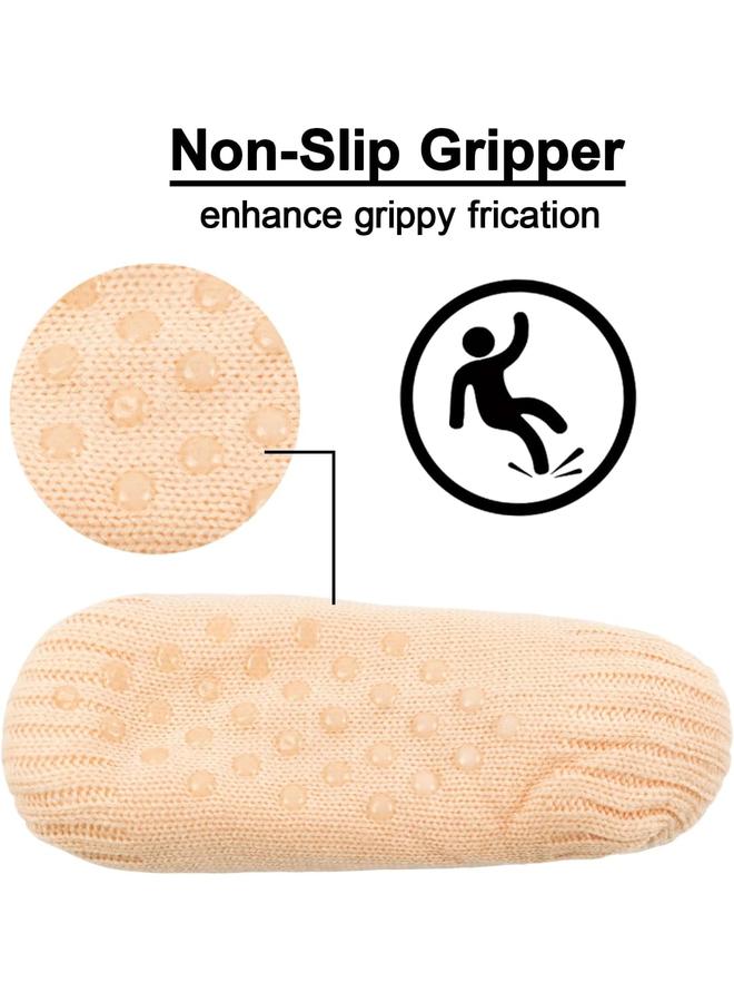 كوفوز جوارب شبشب، جوارب شتوية مضادة للانزلاق ودافئة، جوارب أرضية متينة وسميكة ودافئة، مناسبة للجوارب الداخلية السميكة والناعمة في الطقس البارد - Image 2