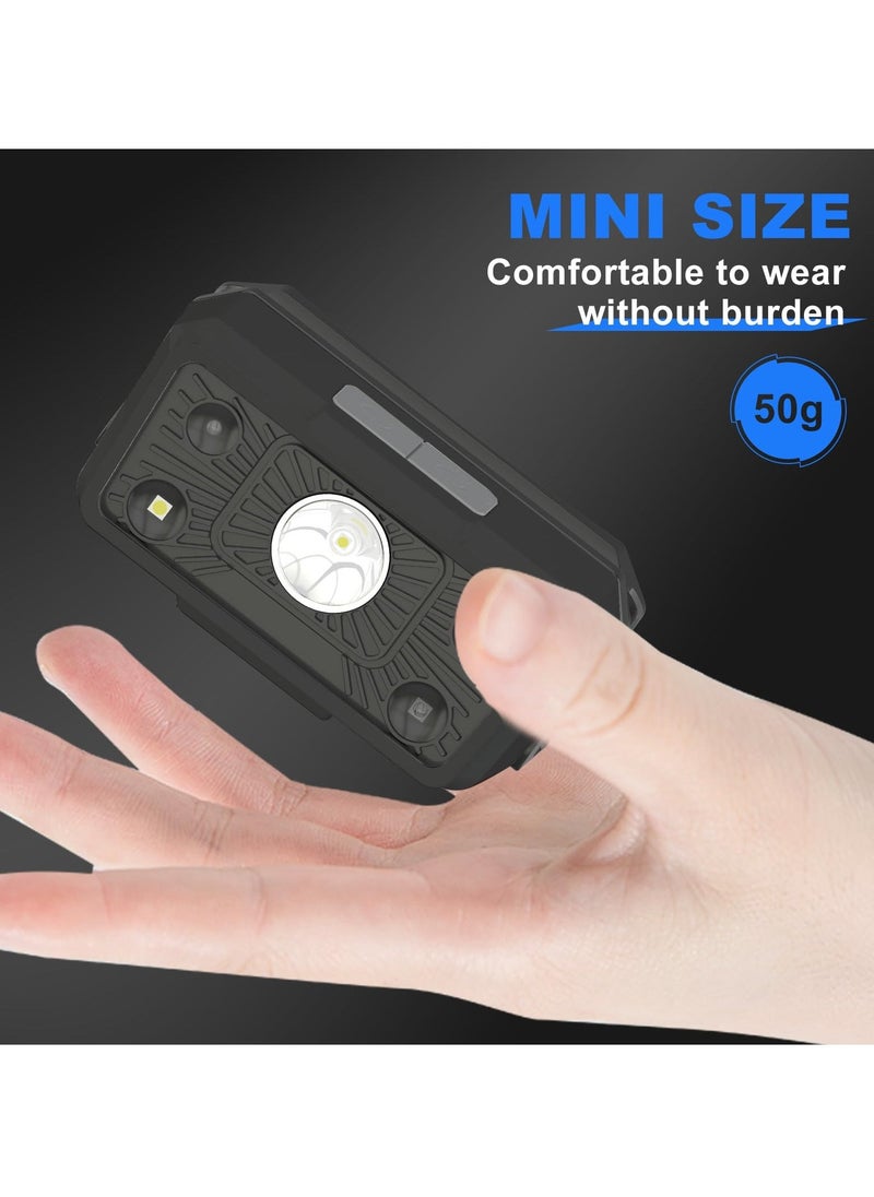 Super Bright Rechargeable Headlamp with 5 Light Modes  Motion Sensor, Comfortable Adjustable Headlight for Adults, Head Lamp Ideal for Outdoor Camping, Running  Walking - Image 3