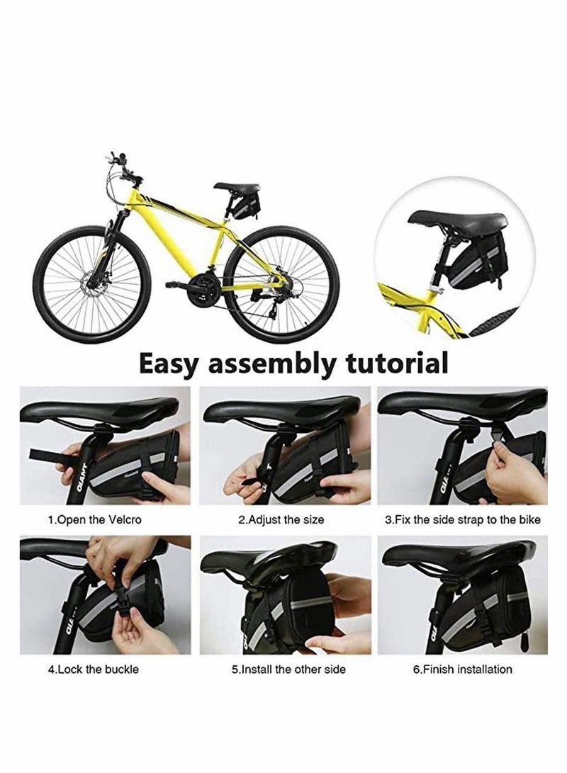 Generic Bicycle Saddle Bag Bike for spares and personal items. Best carrying safely securely, keeps phone, keys wallet dry conveniently out of the way - Image 4