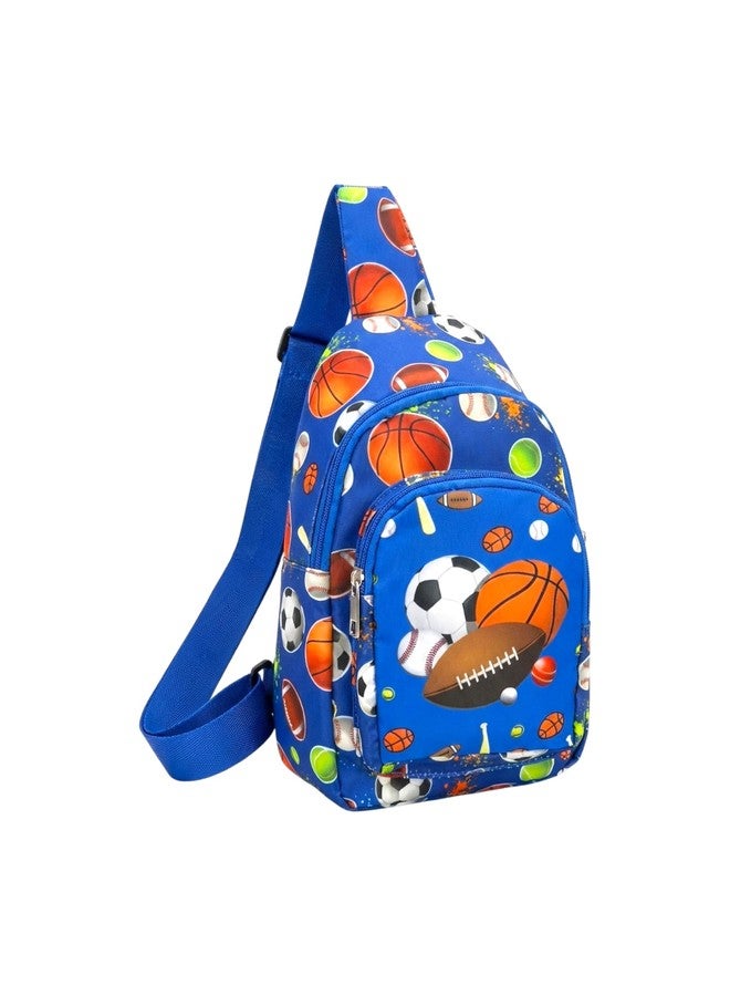 Kizzi Sports Print Colourful Cross body Bags for Boys and Girls Kids School, Picnic, Return Gifts - Image 1