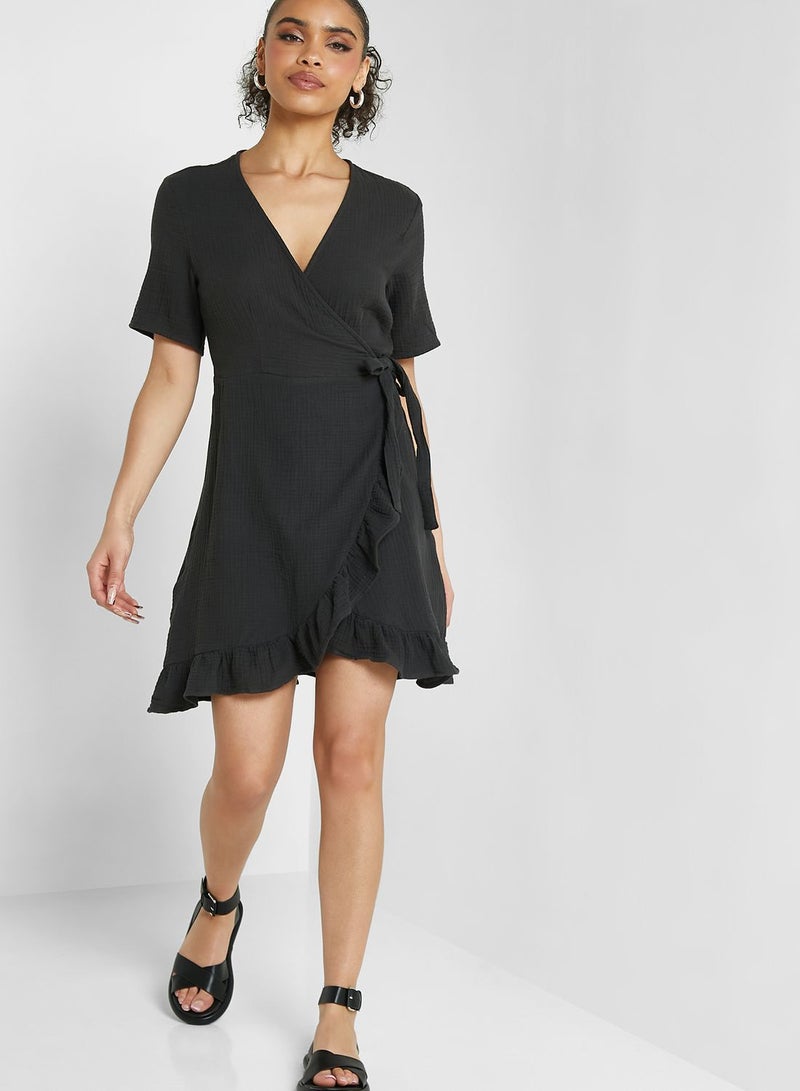 Ruffled Mini Dress