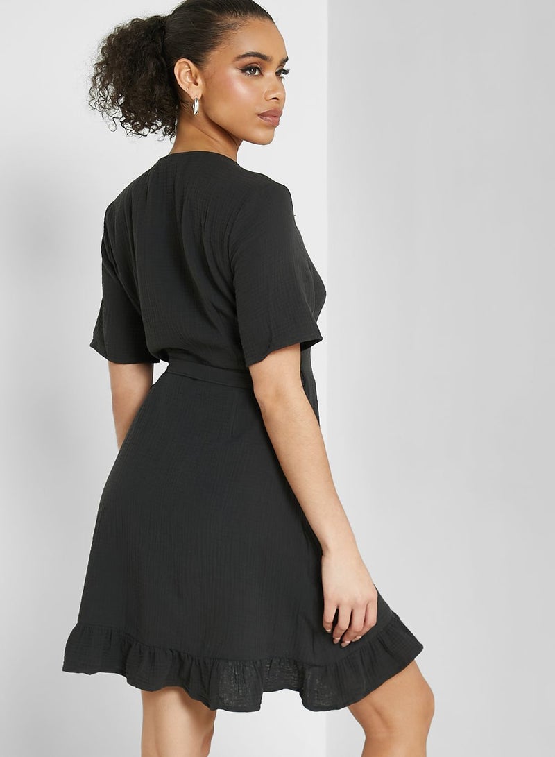 Ruffled Mini Dress