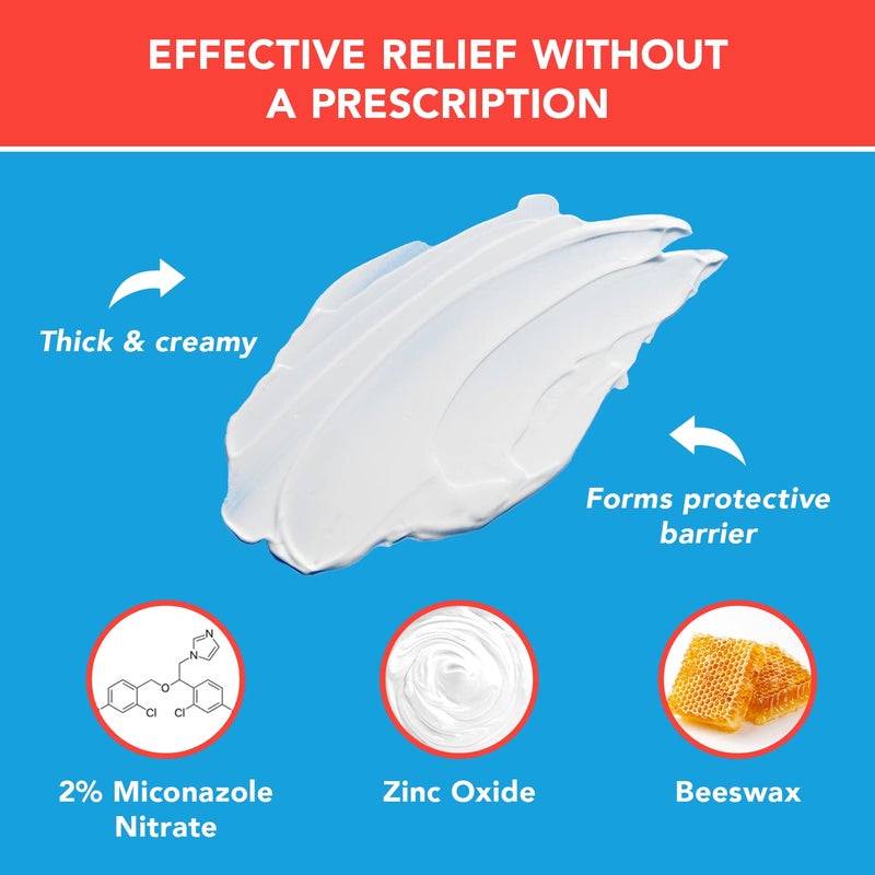 Triple Paste AF Anti Fungal Ointment for Skin Treats Most Athletes Foot and Ringworm - 2% Miconazole Antifungal Cream - 2 Oz Tube (Packaging May Vary) - Image 4