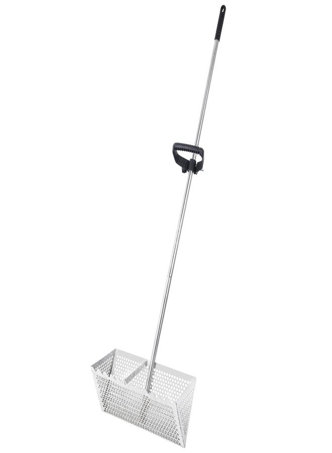 AshKiz Sand Flea Rake, Detachable Sand Flea Rake, The Shark Tooth Screen Comes with A 16-Inch-Wide Drain Screen with A 51-Inch Handle(Water Bucket not Included) - Image 1