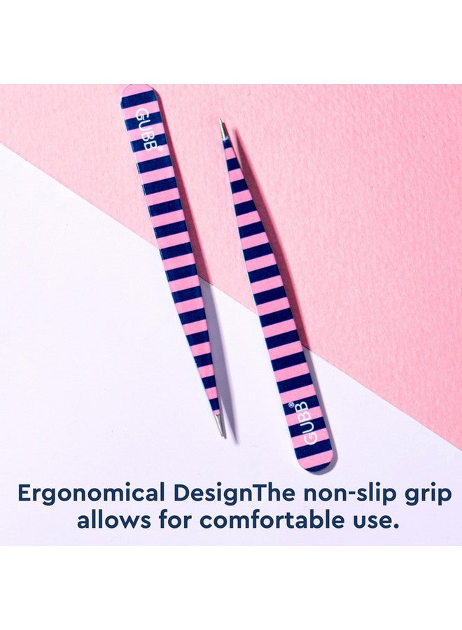 غوب ملقط مدبب لإزالة الرؤوس السوداء والشعر الناشئ تحت الجلد | ملقط مدبب من الفولاذ المقاوم للصدأ لإزالة الشعر | أداة نتف الشعر، لإزالة أصغر الشعر، وتشكيل الحواجب، وإزالة الشظايا - متينة - Image 2