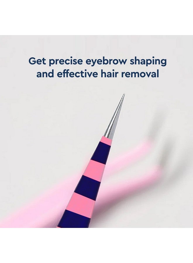 غوب ملقط مدبب لإزالة الرؤوس السوداء والشعر الناشئ تحت الجلد | ملقط مدبب من الفولاذ المقاوم للصدأ لإزالة الشعر | أداة نتف الشعر، لإزالة أصغر الشعر، وتشكيل الحواجب، وإزالة الشظايا - متينة - Image 5