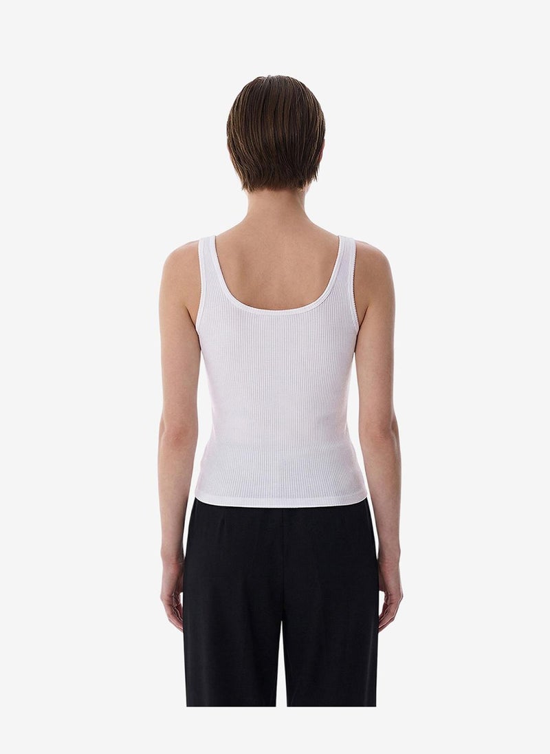 Penti Women Seamless Square Neck White Top - Image 3