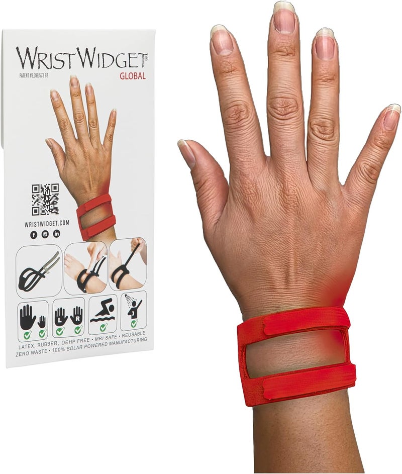 WristWidget® Adjustable Wrist Brace for TFCC Tears - Red, One Size Fits Most - Image 1