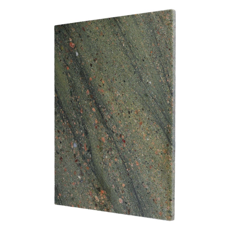 Koville Granite Cutting Board for Kitchen, 16x12 Inches Large Marble Slab Cheese Board, Rectangular Serving Board for Baking Charcuterie Pastry, Natural Stone Board for Countertop (Green) - Image 1