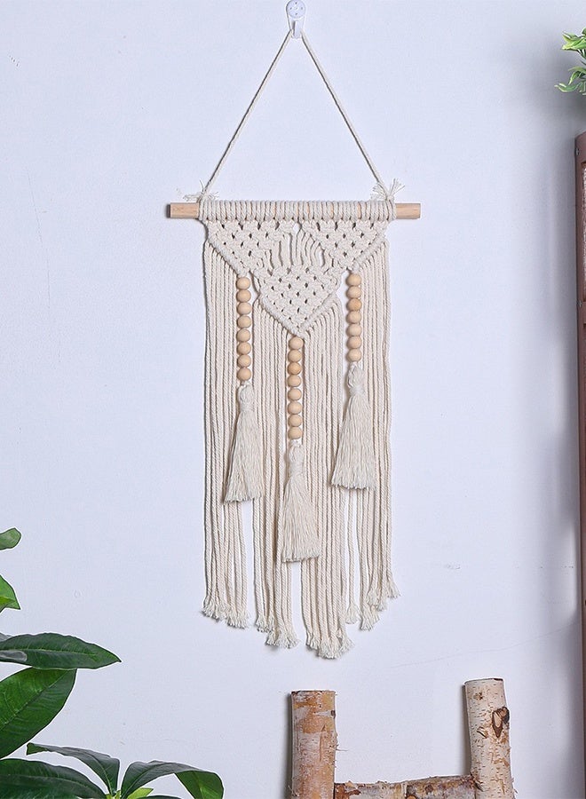 DUNISO Weaving Bohemia Tapestry，Tassel Wall Hanging Decor，Cotton Rope Weaving Tapestry，Rugged，Suitable for Apartment, Nursery, Party Decorations, Nursery, Gallery, Wedding - Image 3
