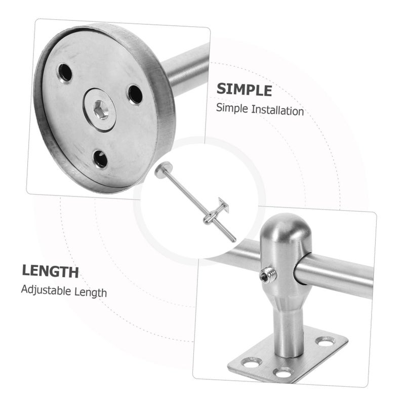 Stainless Steel Handrail Bracket for Stairs Armrest Support Railing Mount - Image 5