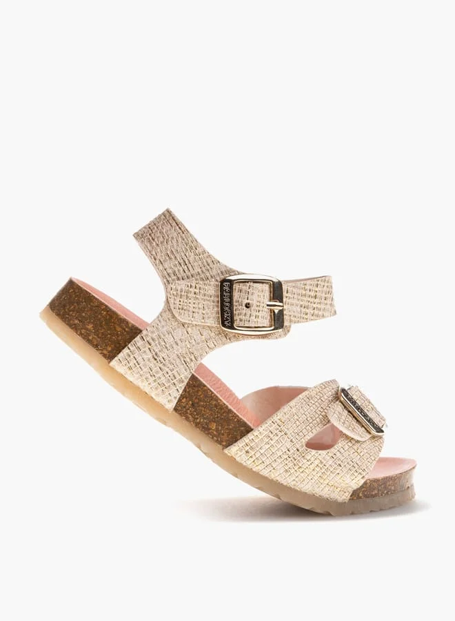 Pablosky Girls Strap Sandals With Buckle Strap Closure