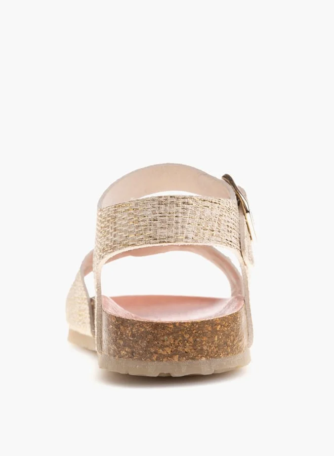 Pablosky Girls Strap Sandals With Buckle Strap Closure