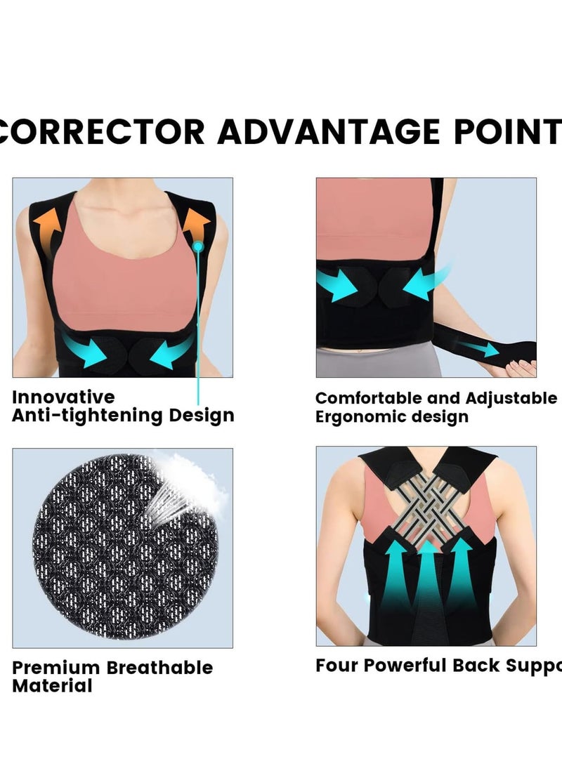SOLARAE Back Brace And Posture Corrector Support Correction Of Scoliosis Hunchback Used To Improve X-Large Waist 27-33 Inch - Image 4