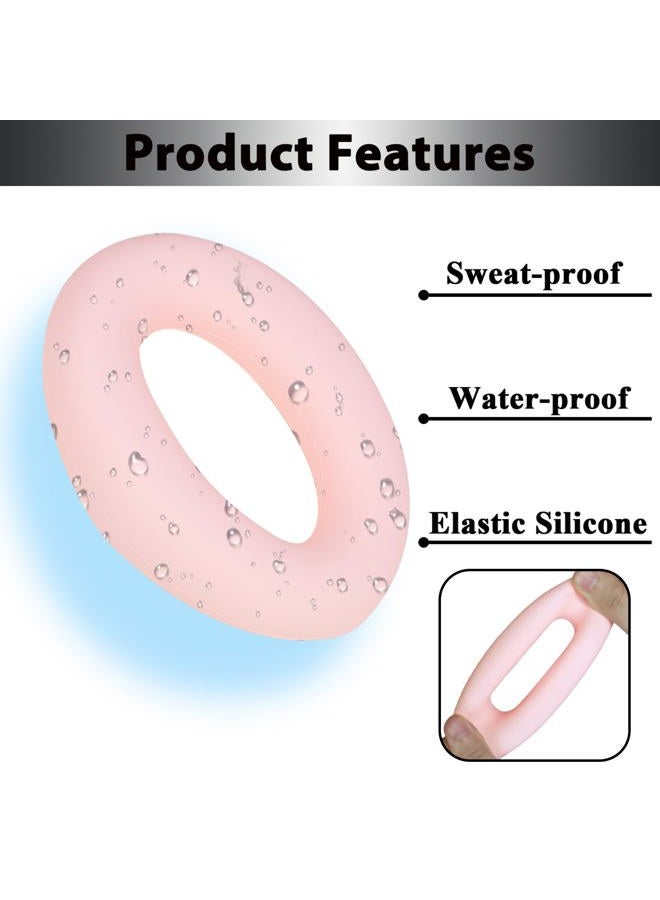 Adhiper 3-in-1 Silicone Sweat Earpad Covers for Sony WH-1000XM4 WH-1000XM3 Headphones, XM4 Covers Accessories with Washable Silicone Ear Pads Covers & Headband Cover & Ear Cups Covers - Pink - Image 4