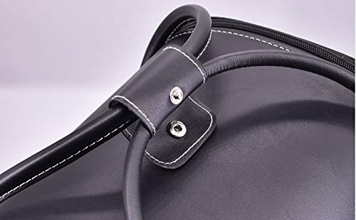 Kriva Large Capacity Cosmetic PU Leather Women's Makeup Travel Bag with 5 Separate Section for Storage (30CM, Black) - Image 5