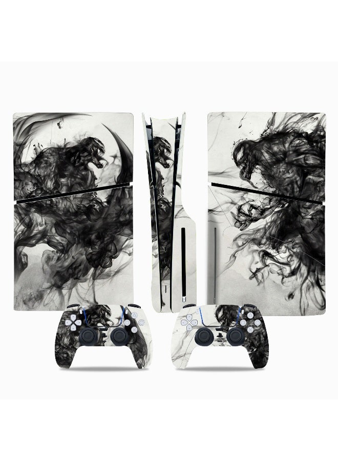 PS5 Slim Disc Edition Console and Controller Skin Bundle
