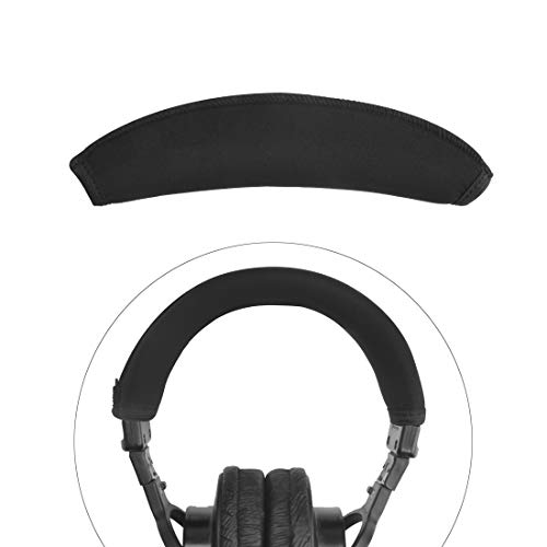 Linkidea Headband Protector Compatible with MDR-V6/ V600/ V900/ MV1/ Z600/ 7506/7509/C D900ST/ M1ST Headphones, Replacement Flex Fabric Cover, Easy DIY Installation (Black) - Image 1