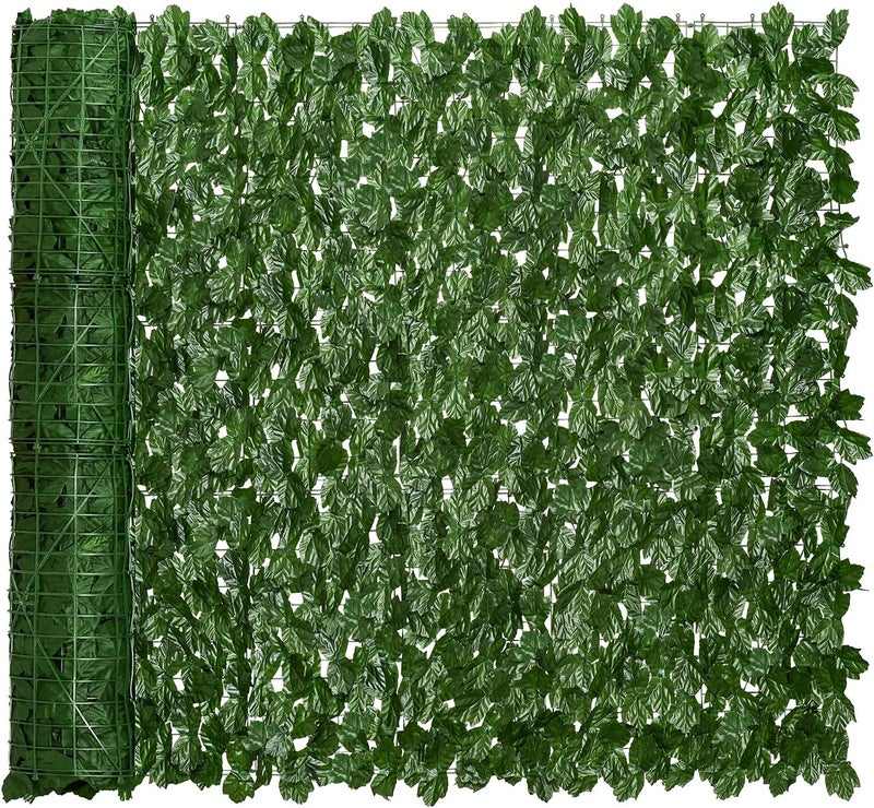 DearHouse Artificial Ivy Privacy Fence - 236.2x39.4in Artificial Hedges Fence and Faux Ivy Vine Leaf Decoration for Outdoor Indoor Garden Decor - Image 1