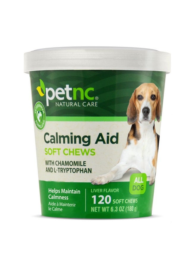 petnc NATURAL CARE Calming Aid Soft Chews For Dogs, 120 Count  - Image 1