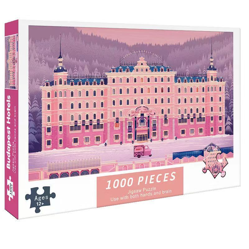 Puzzle Toys 1000 Pieces Paper 75 * 50Cm Landscape Anime Figure Night Market Stall Supply Delivery - Image 3