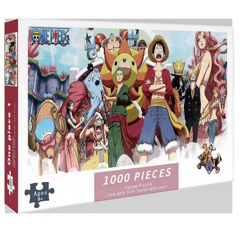 Puzzle Toys 1000 Pieces Paper 75 * 50Cm Landscape Anime Figure Night Market Stall Supply Delivery - Image 1