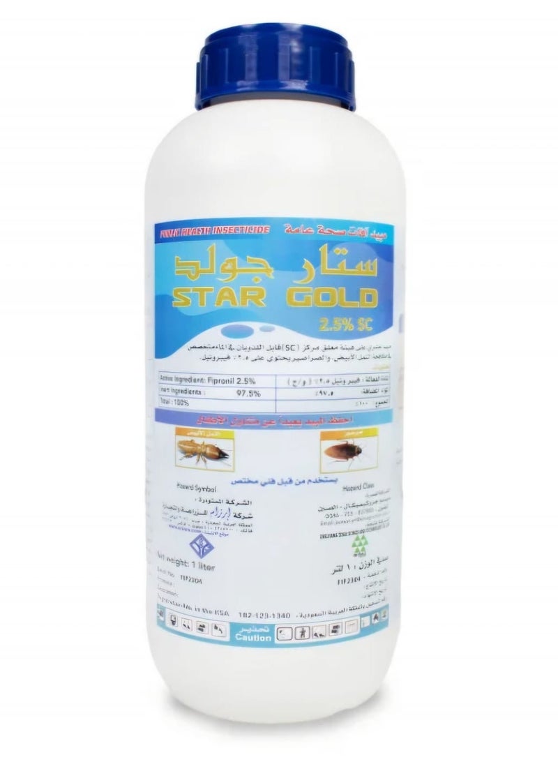 Star Gold Lnsecticide To Combat Cockroaches  Termites And All Crawling Insects 1 Liter