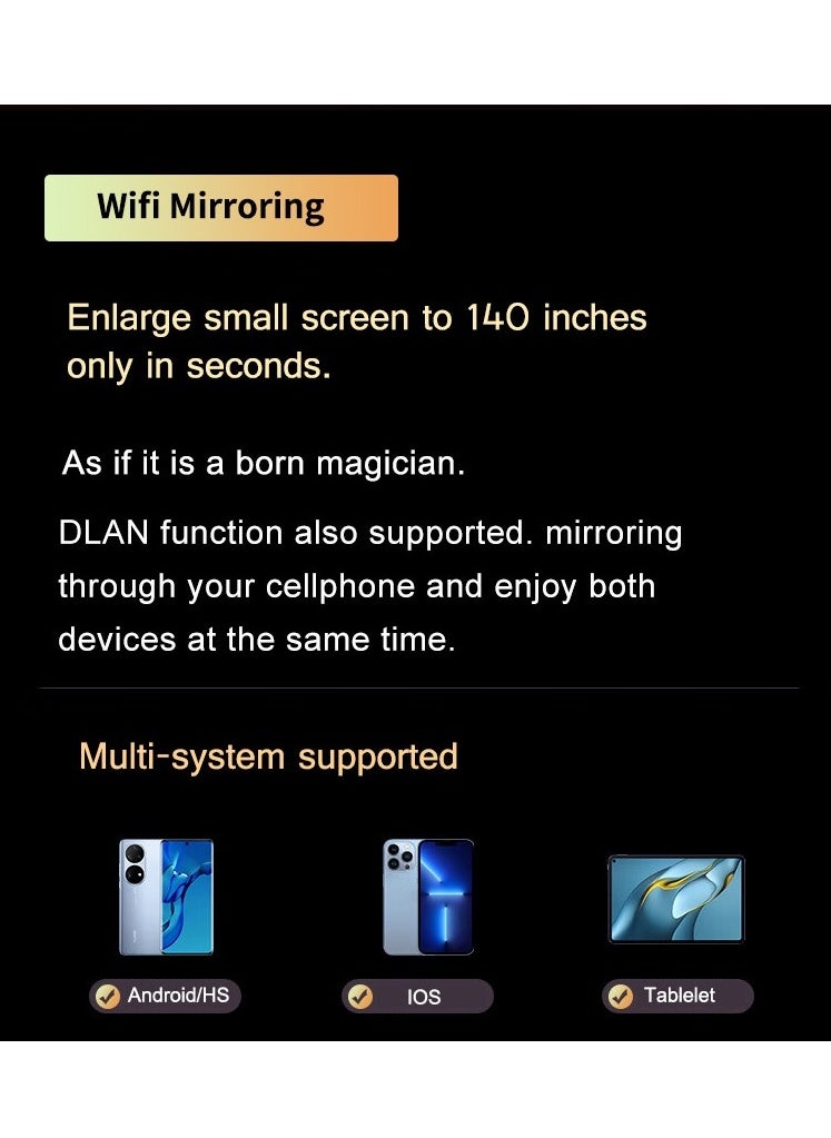إم مياويان - جهاز عرض Android الذكي المفضل للمنزل HD Blu-ray 4K للهاتف المحمول جهاز عرض بنفس الشاشة - Image 1