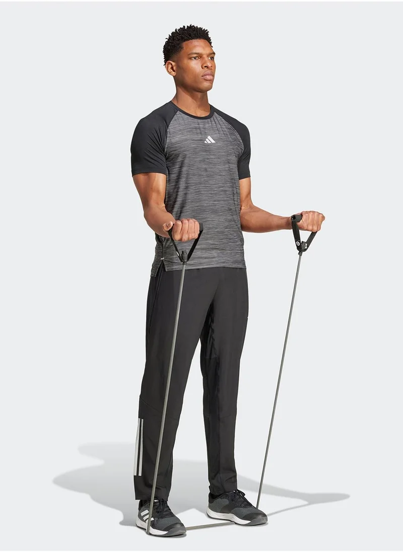 اديداس Gym 3 Stripe Woven Sweatpants